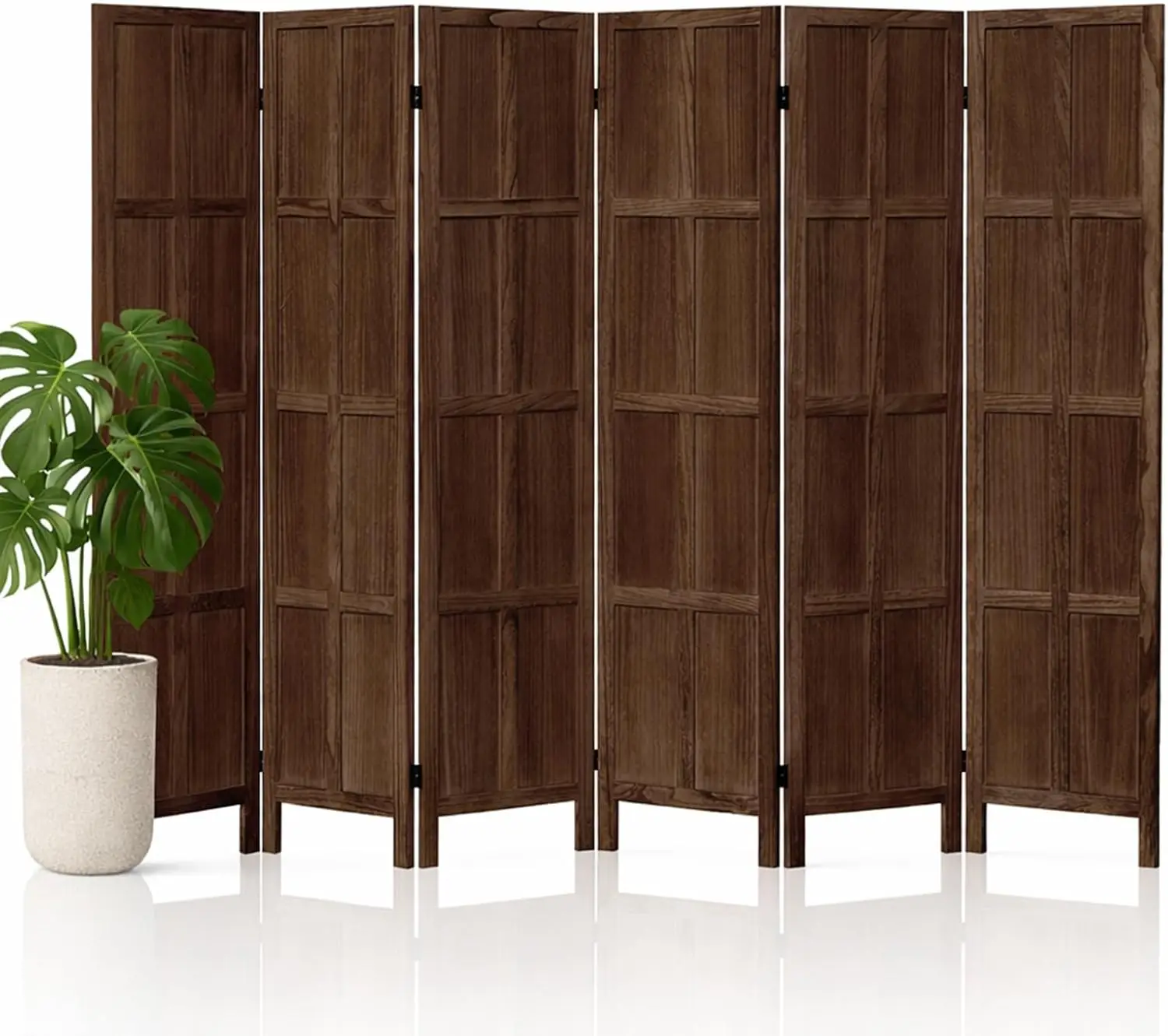 Wood Room Divider 6 Panel Folding Privacy Screen, 66.92″ Tall Paulownia Wood Room Partition with 360° Hinges, Freestan
Wood Room Divider 6 Panel Folding Privacy Screen, 66.92″ Tall Paulownia Wood Room Partition with 360° Hinges, Freestan