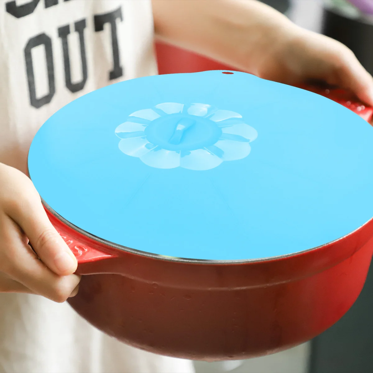 Silicone Bowl Lids Food Grade Extra Large Stretchable Suction Lid For Plate Pan Microwave Dishwasher Kitchen Utensil
Silicone Bowl Lids Food Grade Extra Large Stretchable Suction Lid For Plate Pan Microwave Dishwasher Kitchen Utensil