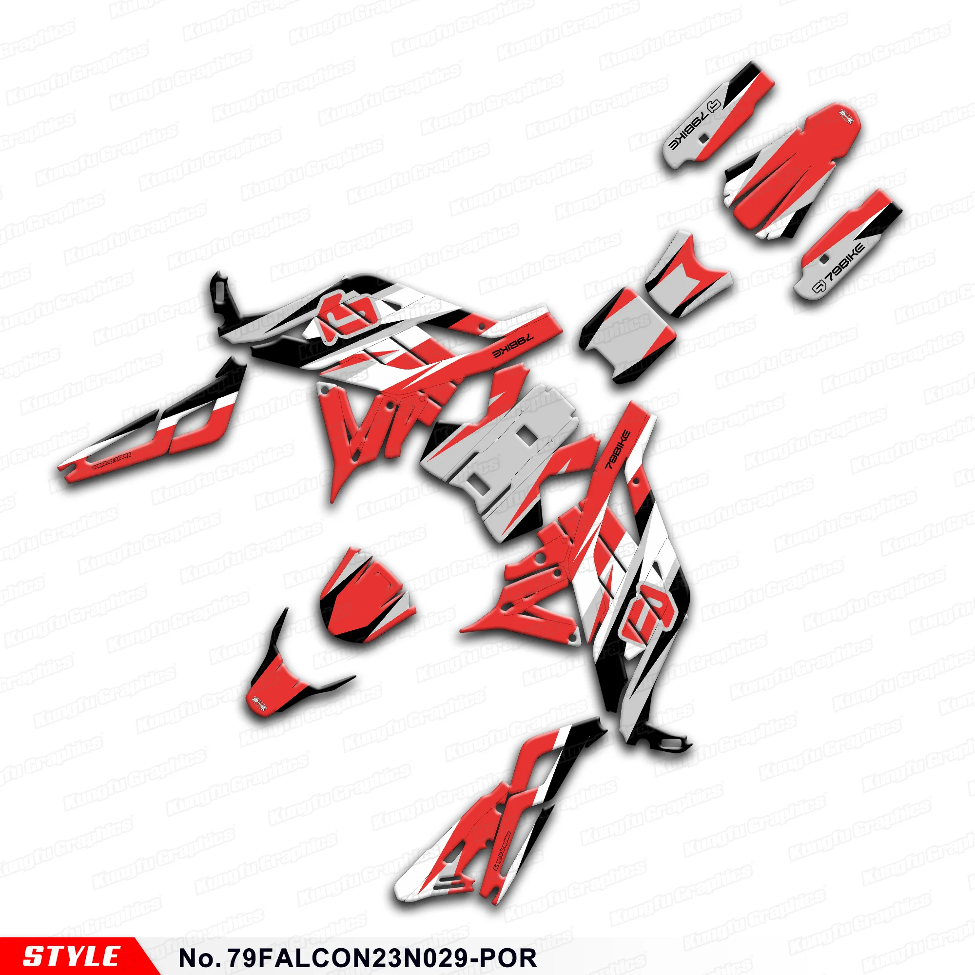 JY RACING Sticker Kit Adhesive Decals for 79BIKE 79 Bike Falcon Pro Electric Dirt Bike, Decoration, 79FALCON23N029-POR
JY RACING Sticker Kit Adhesive Decals for 79BIKE 79 Bike Falcon Pro Electric Dirt Bike, Decoration, 79FALCON23N029-POR