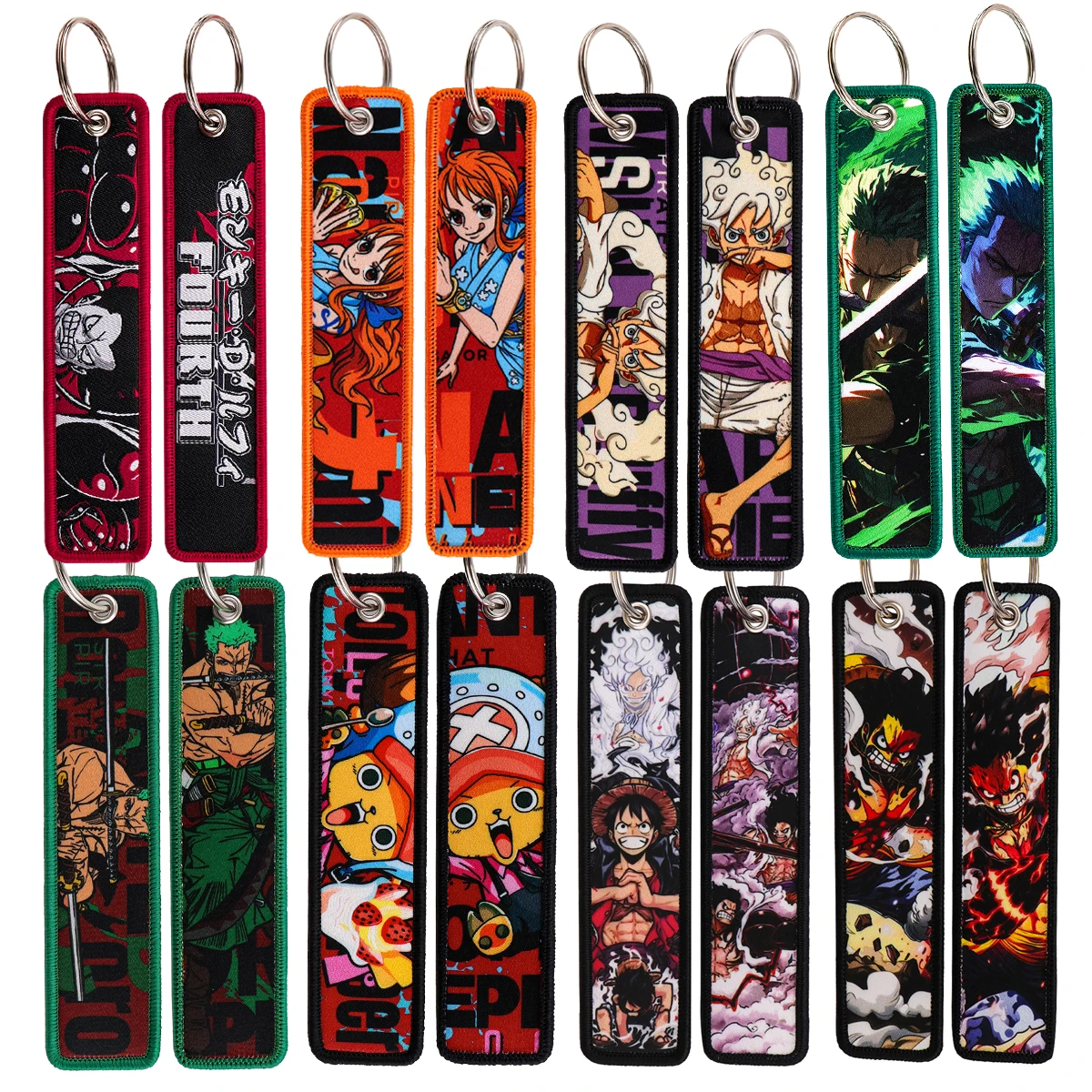 Anime Pirate Embroidery Key Fobs Manga Key Tags Cool Keychains for Women Men Car Keyrings Cosplay Accessories Friends Gift Toy
Anime Pirate Embroidery Key Fobs Manga Key Tags Cool Keychains for Women Men Car Keyrings Cosplay Accessories Friends Gift Toy