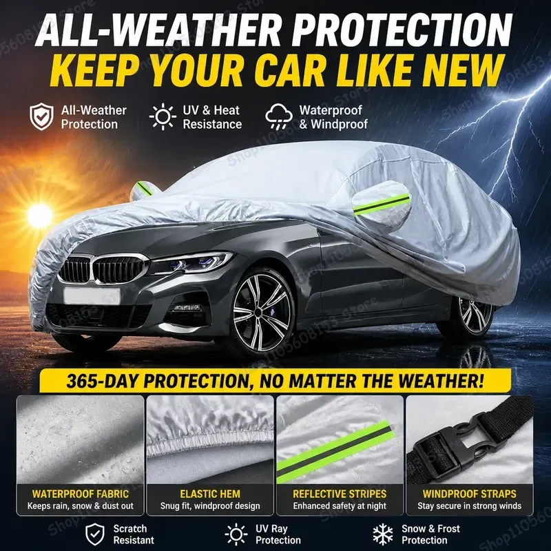 For BMW 3 Series 315 316 318 318i 320 320i 323i 325i 328i 330i 335i Car Cover UV Protection Waterproof Snow Dust Shield
For BMW 3 Series 315 316 318 318i 320 320i 323i 325i 328i 330i 335i Car Cover UV Protection Waterproof Snow Dust Shield