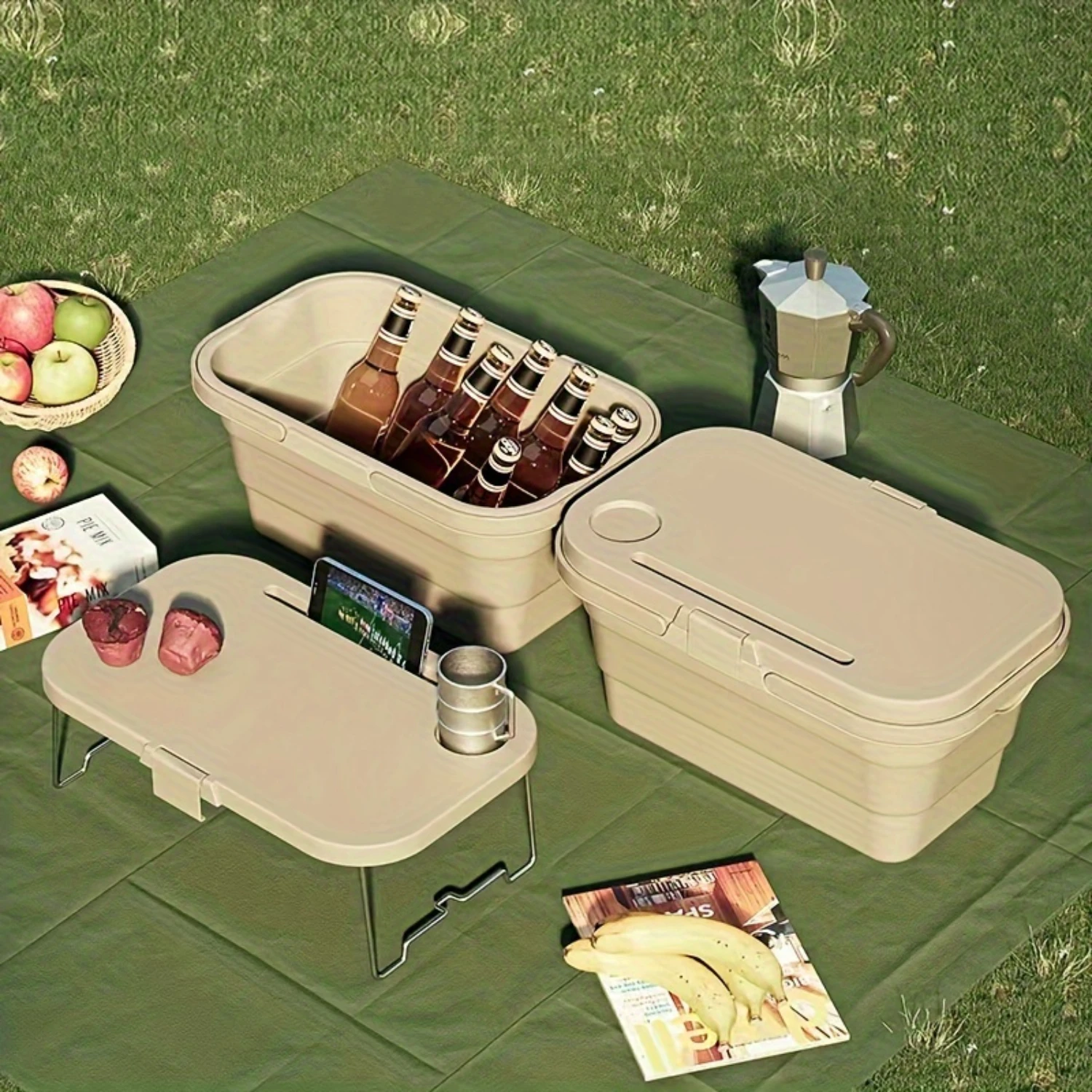 Sturdy & Spacious Foldable Picnic Basket With Safety Lid - Perfect For Outdoor Dining, Camping & Travel , Easy Design
Sturdy & Spacious Foldable Picnic Basket With Safety Lid - Perfect For Outdoor Dining, Camping & Travel , Easy Design