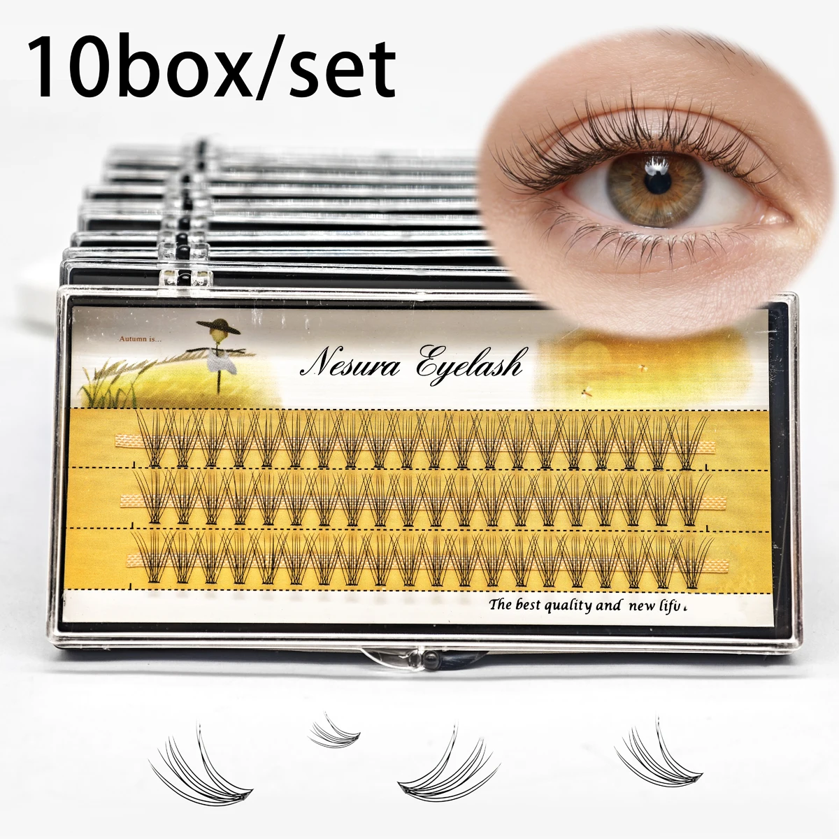 10 Box Lash Clusters wholesale cost-effective Natural Look Individual False Eyelashes Diy Handmade Grafting Eyelash Extensions
10 Box Lash Clusters wholesale cost-effective Natural Look Individual False Eyelashes Diy Handmade Grafting Eyelash Extensions