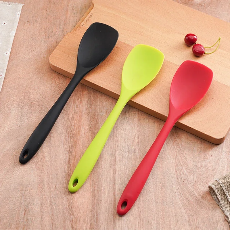 Food Grade Silicone Spoon Spatula Heat Resistant Cooking Spoon Flexible Nonstick Baking Scraper Stirring Scooping Salad Mixing
Food Grade Silicone Spoon Spatula Heat Resistant Cooking Spoon Flexible Nonstick Baking Scraper Stirring Scooping Salad Mixing