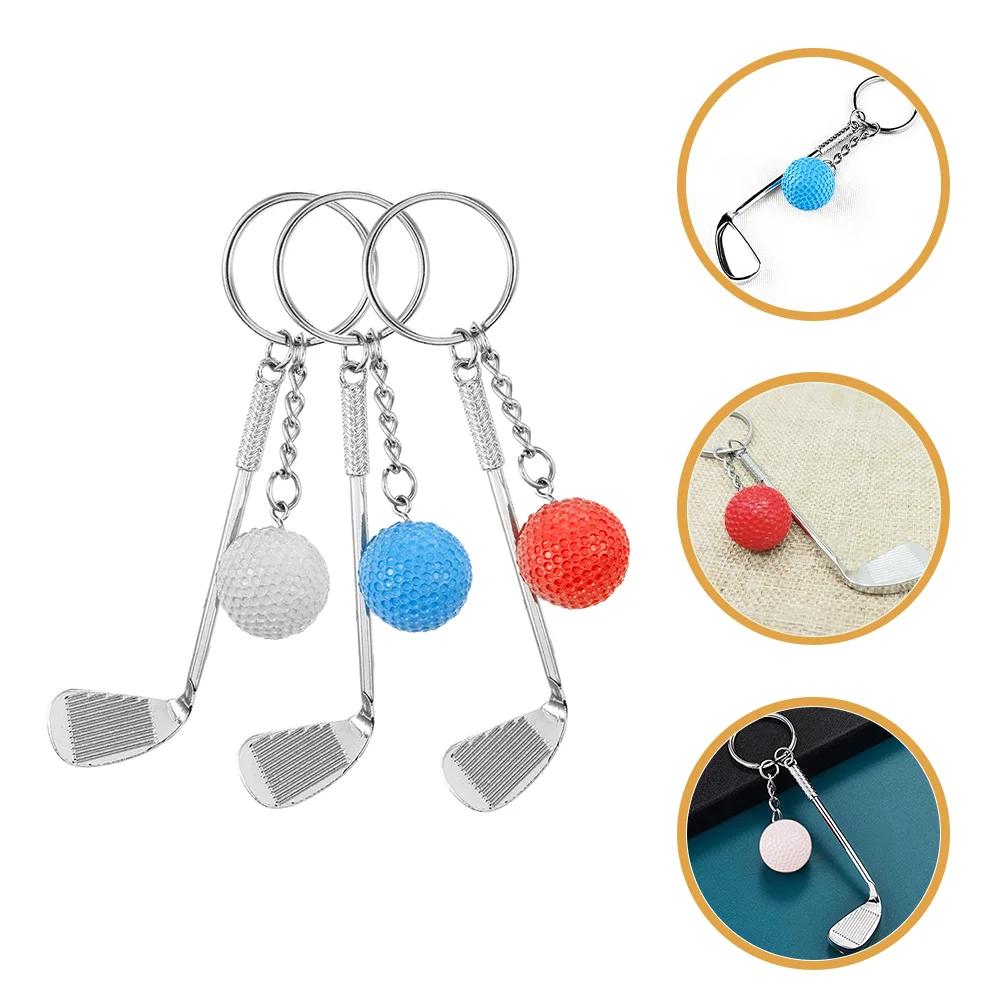 3 Pcs Golf Balls Keychain Keychains Hanging Decors Ring Rings Gift for Lover Creative
3 Pcs Golf Balls Keychain Keychains Hanging Decors Ring Rings Gift for Lover Creative