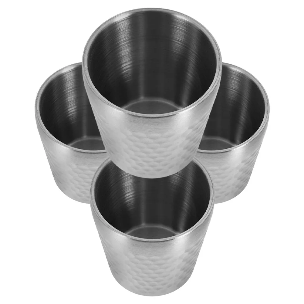 4 Pcs Stainless Steel Cold Drink Cup Coffee Drinking Vessel Enamel Water Outdoor Mother Metal
4 Pcs Stainless Steel Cold Drink Cup Coffee Drinking Vessel Enamel Water Outdoor Mother Metal