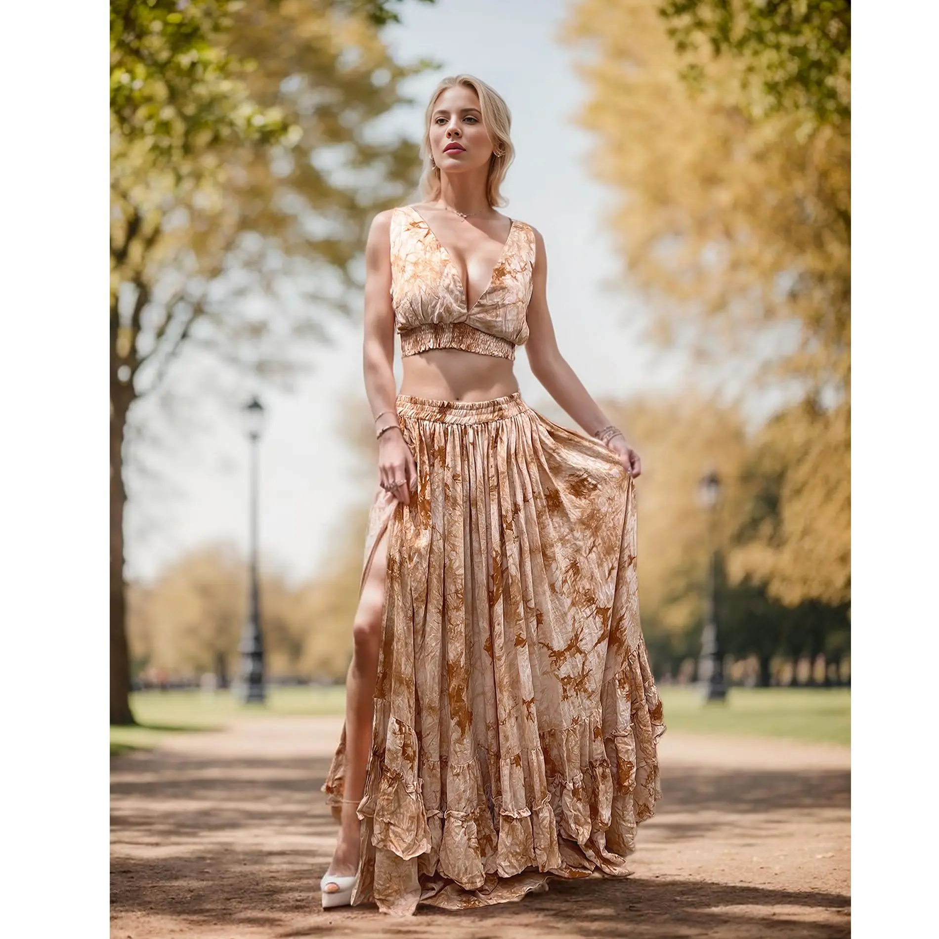 Don&Judy 2 Piece V-neck Sexy Top and Skirt Set Dress Sleeveless Print Maternity Photography Maxi Gown Evening Birthday Dresses
Don&Judy 2 Piece V-neck Sexy Top and Skirt Set Dress Sleeveless Print Maternity Photography Maxi Gown Evening Birthday Dresses