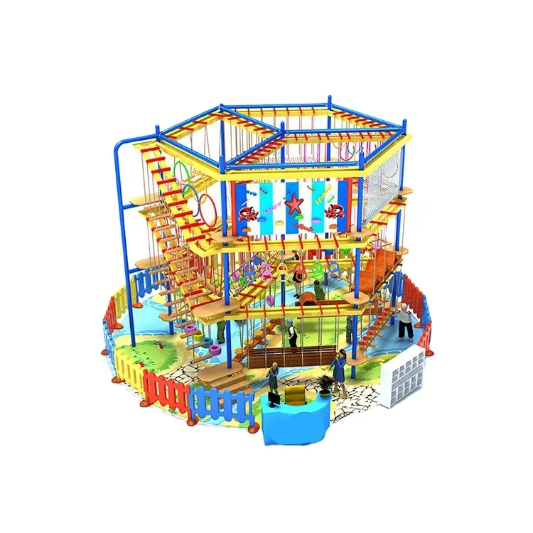 Многофункциональная маленькая игровая структура в помещении, детский веревочный курс, игровая площадка для приключений
Многофункциональная маленькая игровая структура в помещении, детский веревочный курс, игровая площадка для приключений