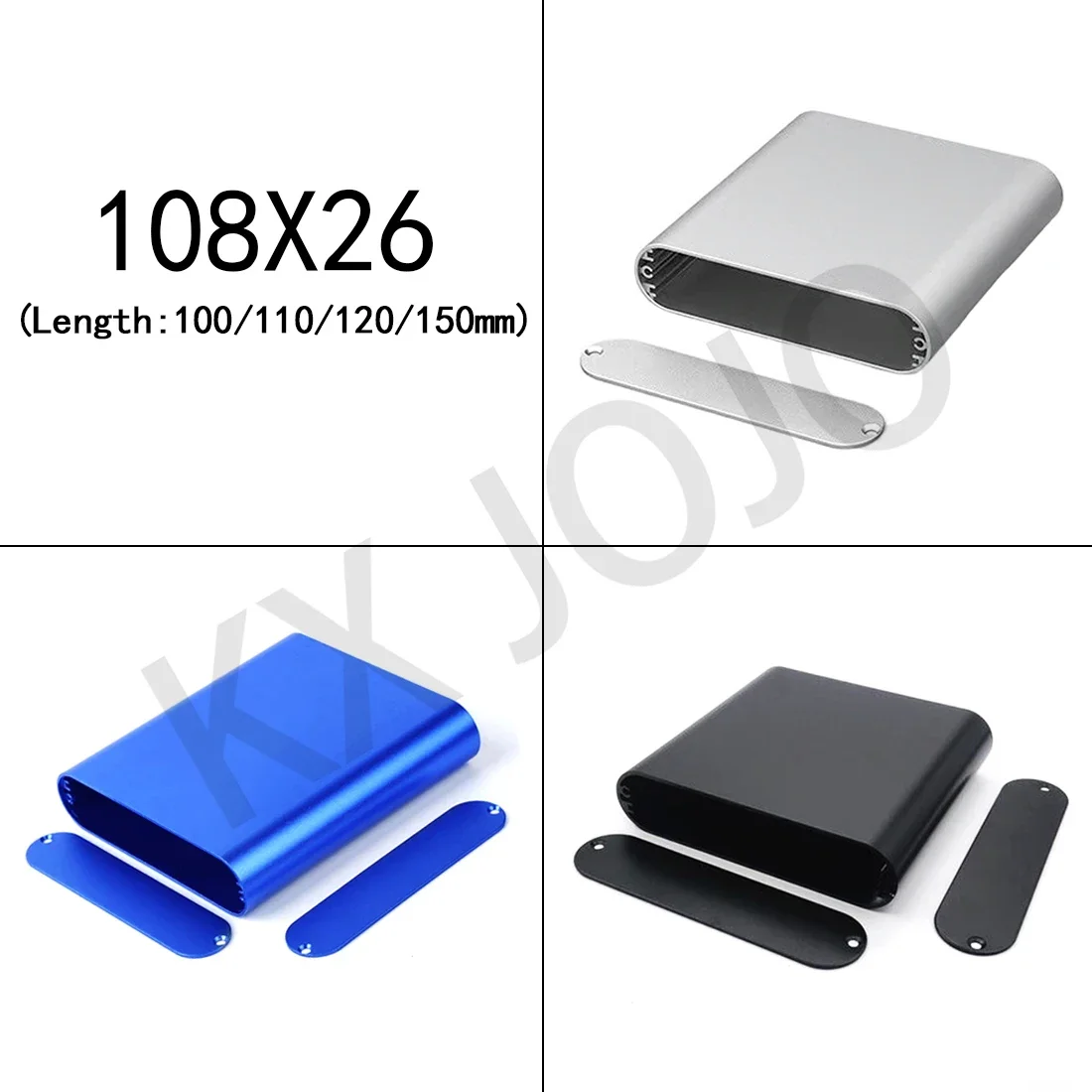 Aluminum Enclosure 108*26*100/110/120/150mm Waterproof Box Split Type Cooling Case Electronic Box DIY Power Housing Instrument
Aluminum Enclosure 108*26*100/110/120/150mm Waterproof Box Split Type Cooling Case Electronic Box DIY Power Housing Instrument