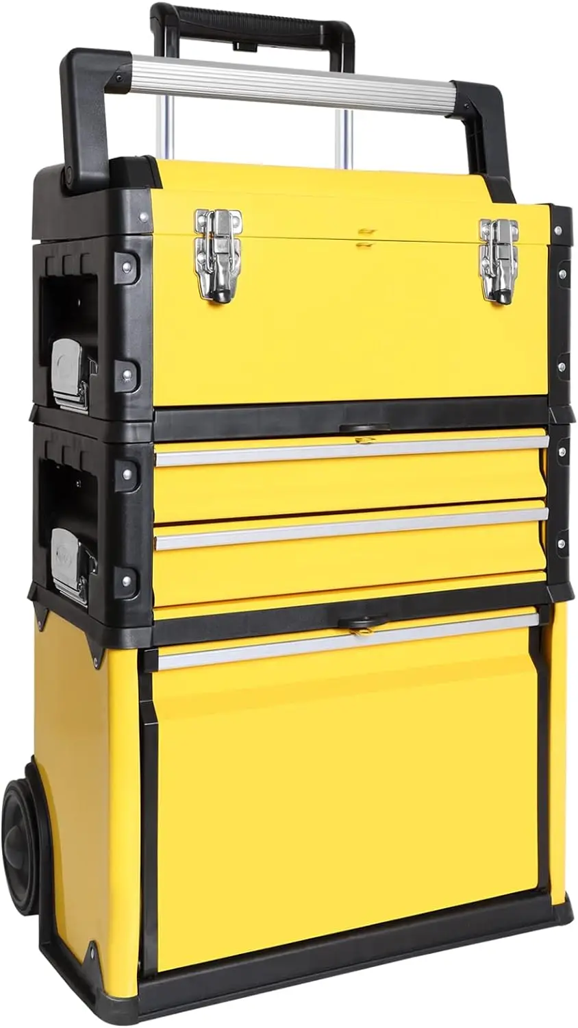BIG RED Stackable Portable Metal Tool box Organizer with Wheels and 2 Drawers, Rolling Upright Trolley Tool Chest for Garage
BIG RED Stackable Portable Metal Tool box Organizer with Wheels and 2 Drawers, Rolling Upright Trolley Tool Chest for Garage