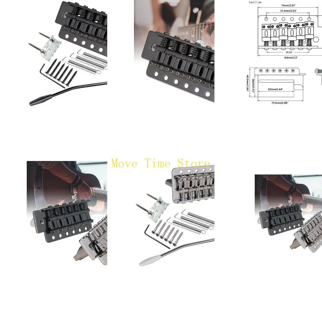 92ME Guitar Tremolo Bridge System For String Spacing Replacement Set Chrome Plated
92ME Guitar Tremolo Bridge System For String Spacing Replacement Set Chrome Plated