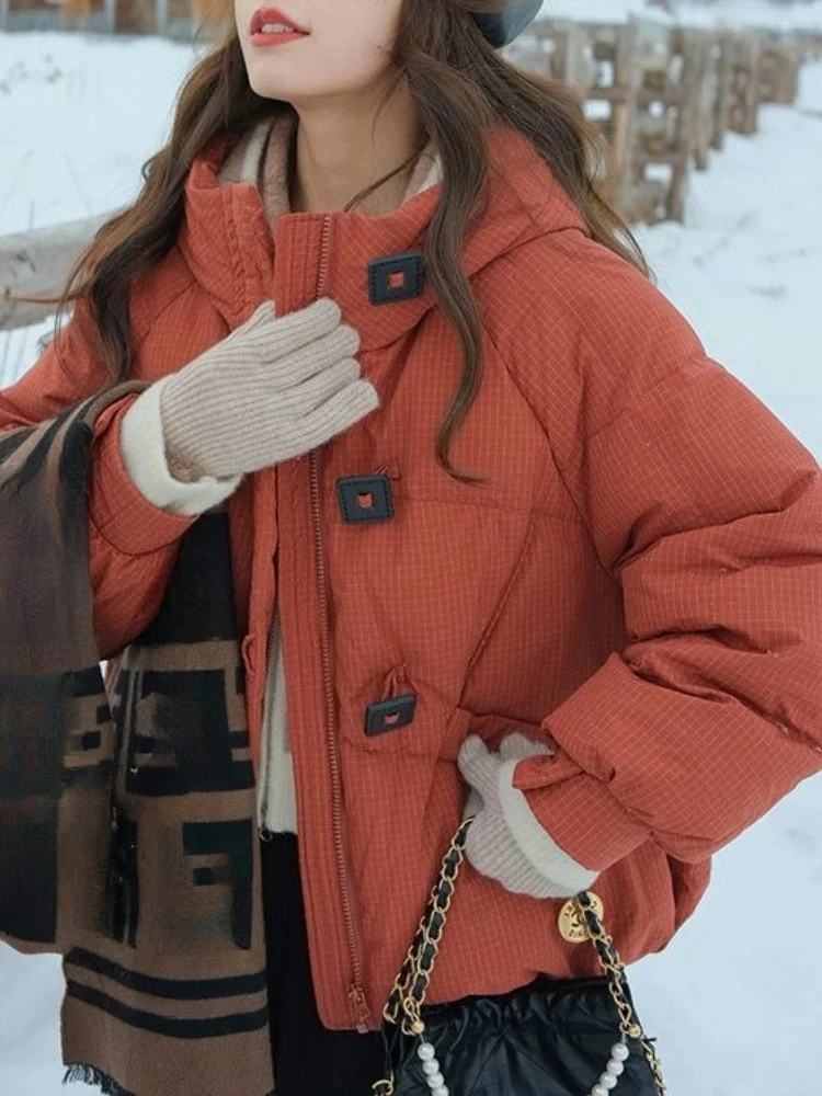 Winter New Korean Version Thickened Bread Jacket Solid Color Women Loose Short Cotton Clothes Down Cotton-padded Clothes Hooded
Winter New Korean Version Thickened Bread Jacket Solid Color Women Loose Short Cotton Clothes Down Cotton-padded Clothes Hooded