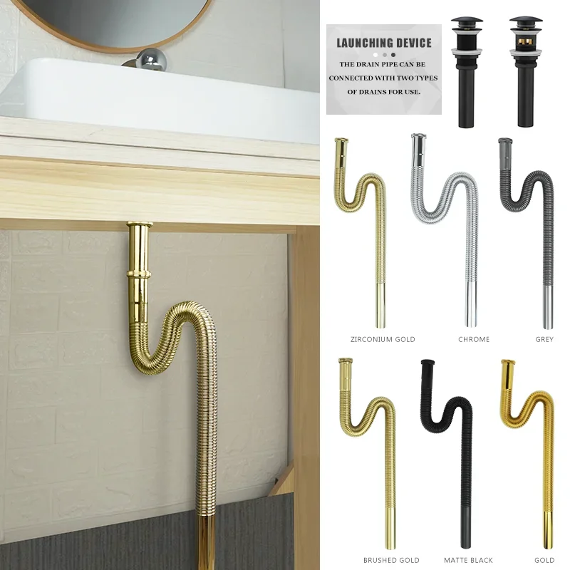 Durable Bathroom Kitchen Fittings Plumbing Home Chrome Sink Hose Wash Basin Sink Pop Up Drain With and Without Overflow Hole
Durable Bathroom Kitchen Fittings Plumbing Home Chrome Sink Hose Wash Basin Sink Pop Up Drain With and Without Overflow Hole