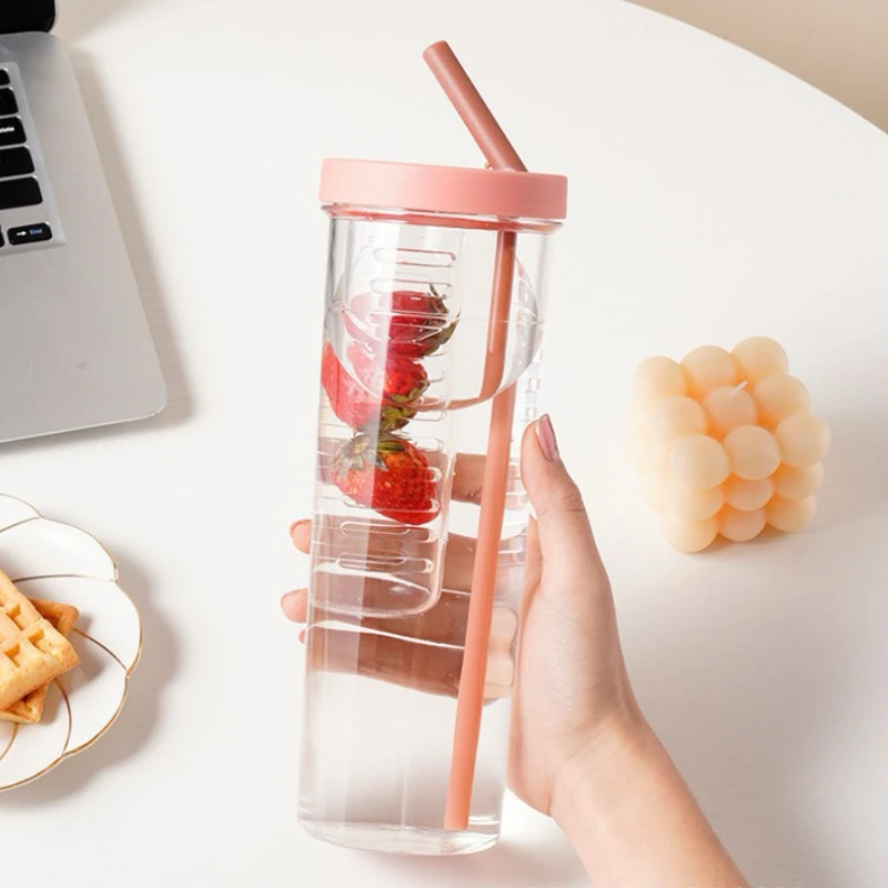 Plastic Water Bottle Portable with Straws Fruit Infuser Tea Juice Cup Fitness Sport Outdoor Travel Bottles Kettle Transparent
Plastic Water Bottle Portable with Straws Fruit Infuser Tea Juice Cup Fitness Sport Outdoor Travel Bottles Kettle Transparent