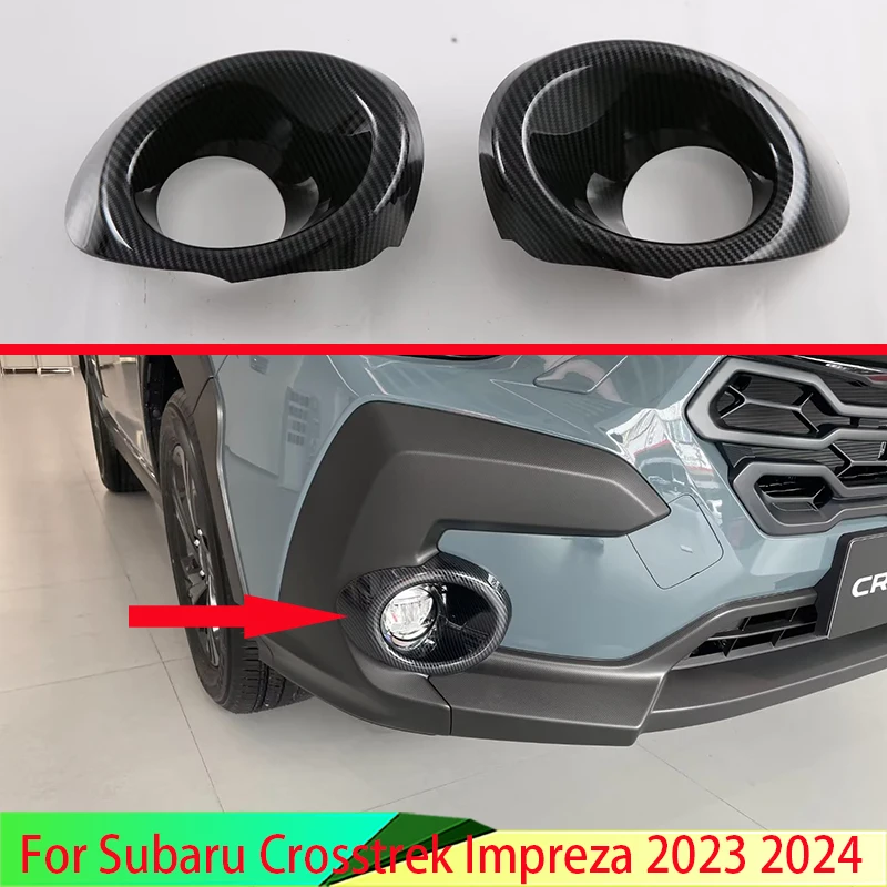 For Subaru Crosstrek Impreza 2023 2024 Carbon Fiber Style Front Fog Light Lamp Cover Trim Molding Bezel Garnish
For Subaru Crosstrek Impreza 2023 2024 Carbon Fiber Style Front Fog Light Lamp Cover Trim Molding Bezel Garnish