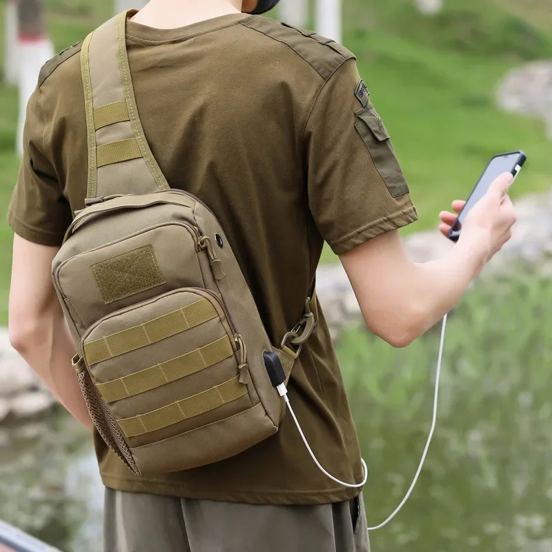 Tactical Shoulder Bag Molle Shoulder Backpacks Sling Daypack Backpack with USB Charging Port Chest Fishing Camping Fanny Pack
Tactical Shoulder Bag Molle Shoulder Backpacks Sling Daypack Backpack with USB Charging Port Chest Fishing Camping Fanny Pack