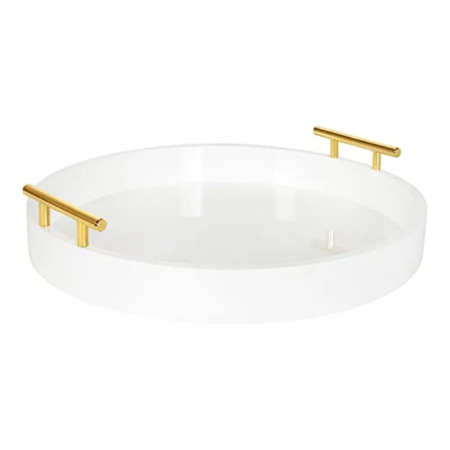 Lipton Modern Round Tray, Diameter, and Gold, Decorative Accent Tray for Storage and Display
Lipton Modern Round Tray, Diameter, and Gold, Decorative Accent Tray for Storage and Display