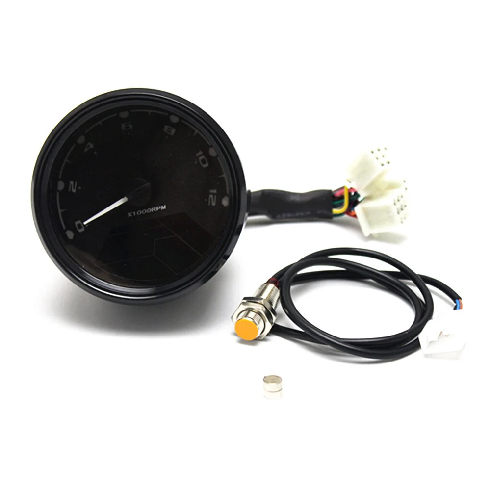 High Visibility Motorcycle LCD Dashboard Featuring a Speedometer up to 199 km/h 12000 RPM Tachometer & Turn Signal Indicators
High Visibility Motorcycle LCD Dashboard Featuring a Speedometer up to 199 km/h 12000 RPM Tachometer & Turn Signal Indicators