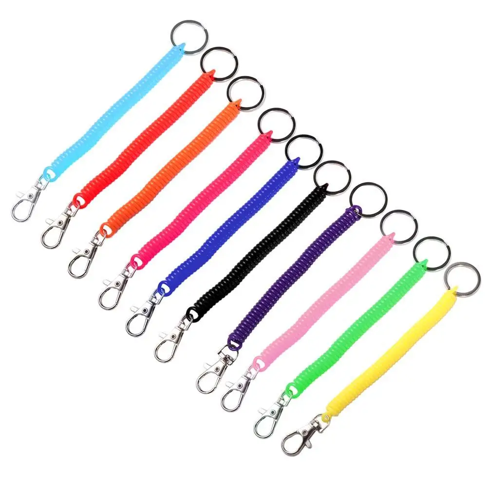 Gear Retractable Wrist Coil Elastic Spring Lanyard Spiral Stretch Keychain Spring Rope Key Ring Key Cord Clasp Elastic Ropes
Gear Retractable Wrist Coil Elastic Spring Lanyard Spiral Stretch Keychain Spring Rope Key Ring Key Cord Clasp Elastic Ropes