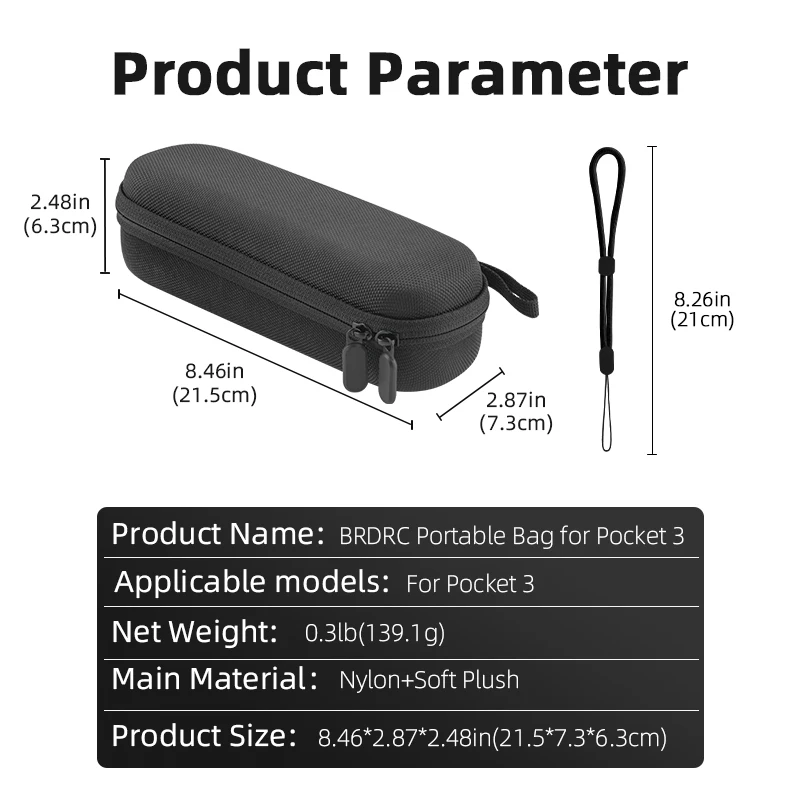 Carrying Case for DJI OSMO POCKET 3 Camera,Portable Travel Protective Storage Bag
Carrying Case for DJI OSMO POCKET 3 Camera,Portable Travel Protective Storage Bag