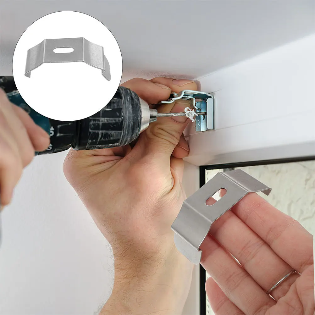 20Pcs Iron Blinds Brackets Easy Setup with Spring Clips Roman Blind Fixings Vertical Blind Holder Bracket Louver Brackets
20Pcs Iron Blinds Brackets Easy Setup with Spring Clips Roman Blind Fixings Vertical Blind Holder Bracket Louver Brackets