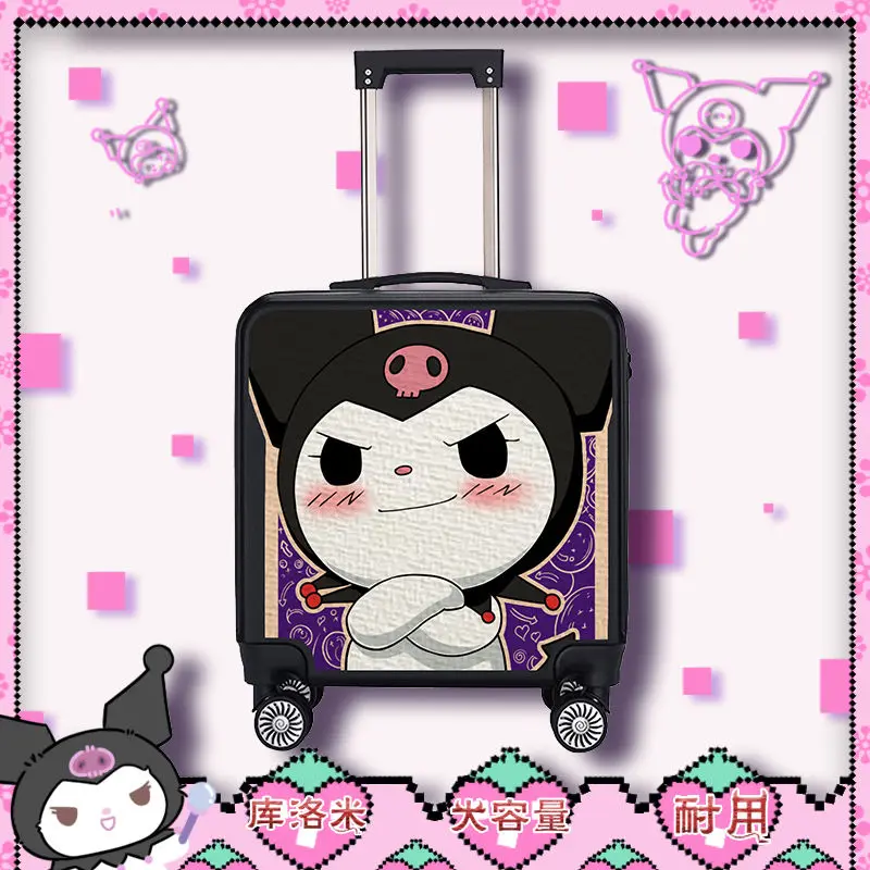 Sanrio Kuromi Suitcase Kawaii Cinnamoroll Child Girl Travel Anime Student Trolley Case Cartoon Password Portable Birthday Gift
Sanrio Kuromi Suitcase Kawaii Cinnamoroll Child Girl Travel Anime Student Trolley Case Cartoon Password Portable Birthday Gift