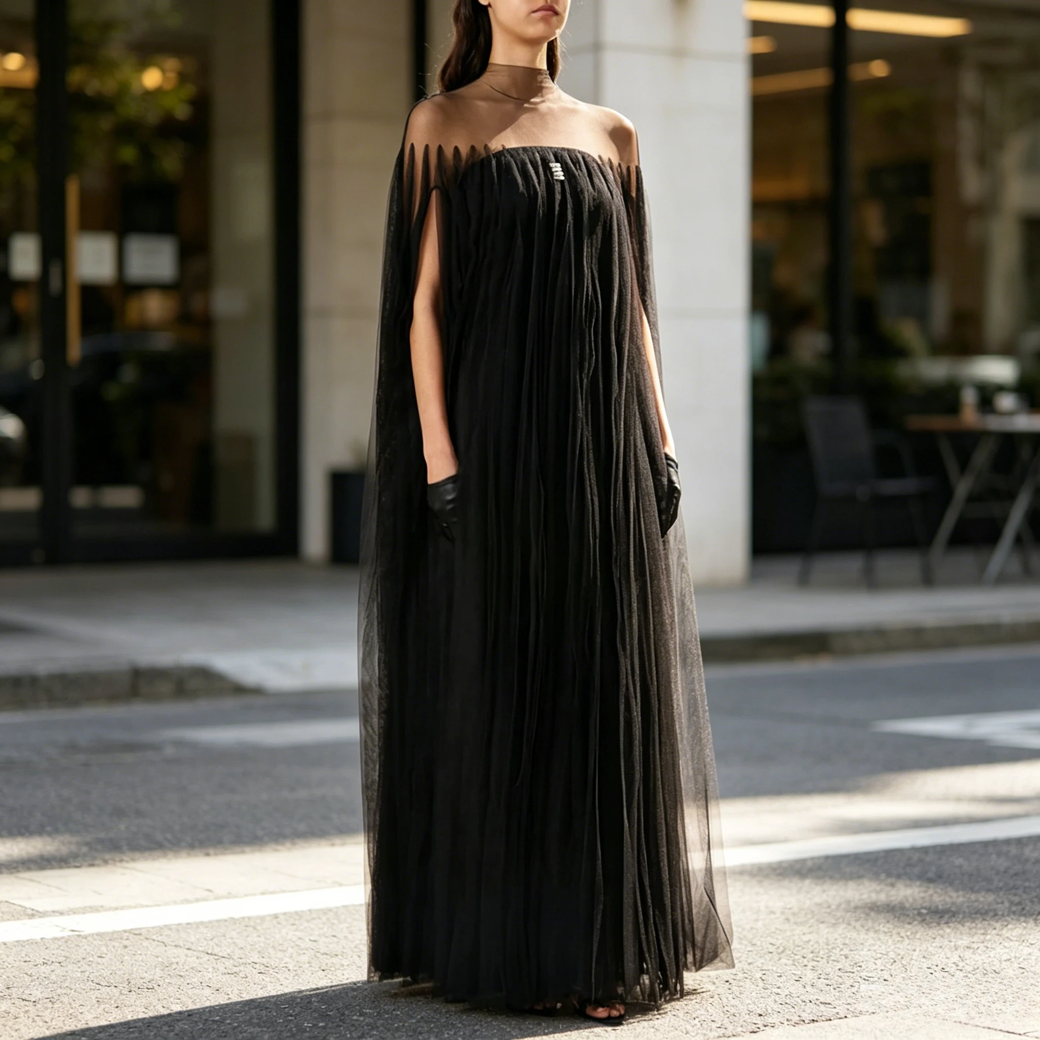 Black Tulle A-line Ankle Length Gowns Customized Strapless Sleeveless Back Zipper Evening Dress for Formal Occsion Party Dress
Black Tulle A-line Ankle Length Gowns Customized Strapless Sleeveless Back Zipper Evening Dress for Formal Occsion Party Dress