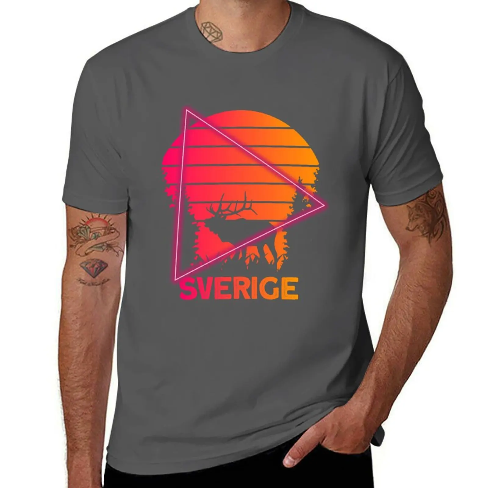 Sverige Moose Sweden Scandinavia T-Shirt Trendy Print Short Sleeve T-Shirt
Sverige Moose Sweden Scandinavia T-Shirt Trendy Print Short Sleeve T-Shirt