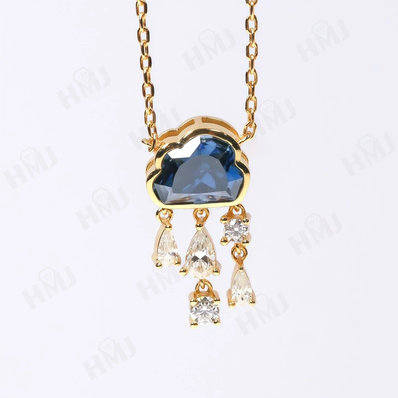 Ожерелье с подвеской в виде облака на заказ, выращенный в лаборатории муассанит, яркий синий цвет, цепочка из стерлингового серебра 925 пробы, рождественские подарки, новый стиль, ювелирные изделия
Ожерелье с подвеской в виде облака на заказ, выращенный в лаборатории муассанит, яркий синий цвет, цепочка из стерлингового серебра 925 пробы, рождественские подарки, новый стиль, ювелирные изделия