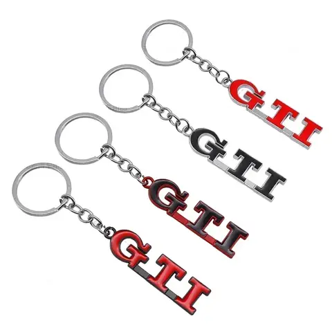 Metal Car Key Rings for Volkswagen VW GTI Logo Golf Polo Passat Rline Jetta Touareg Beetle Tiguan MK3 Touran Keychain Keyrings