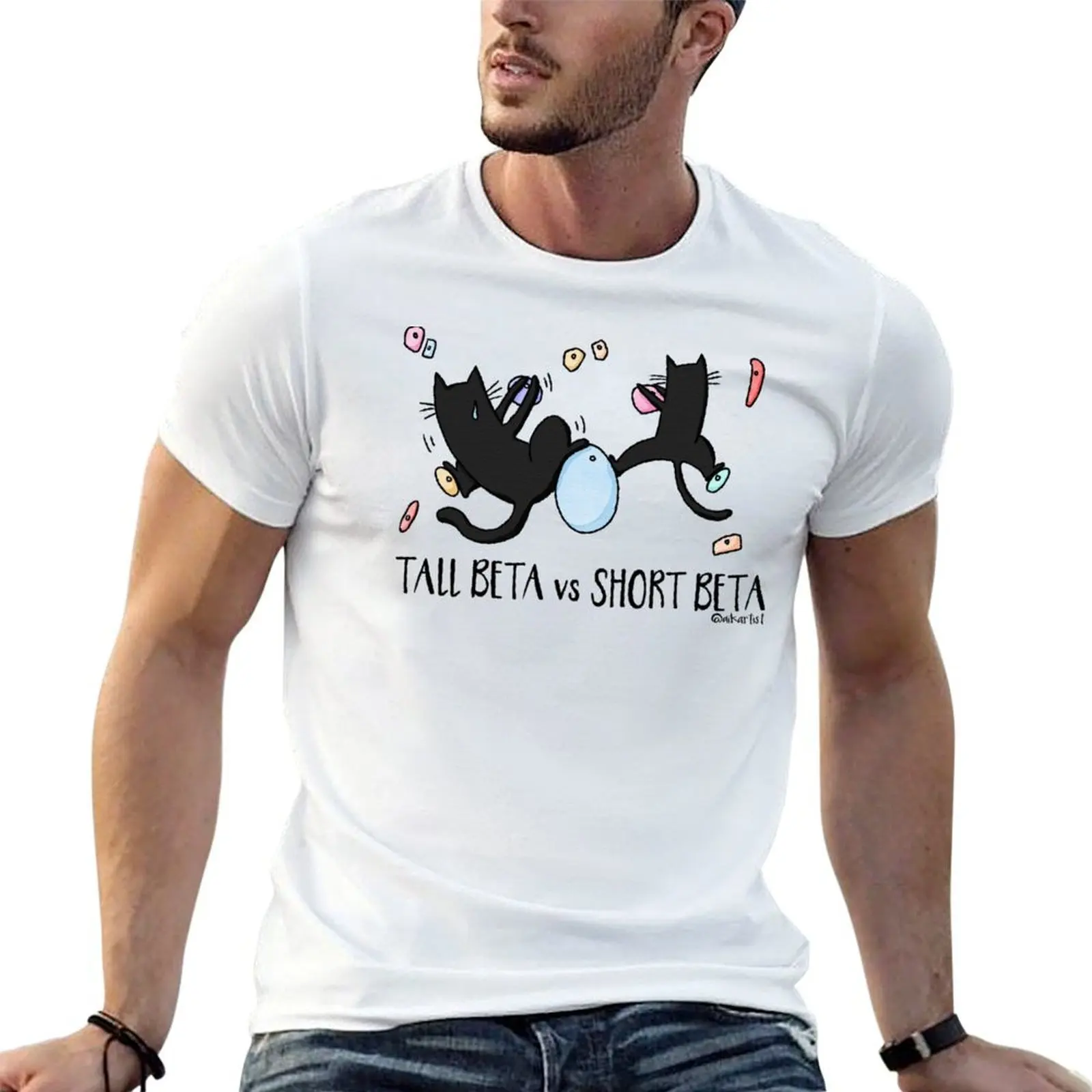 Climbing Cats - Tall Beta vs. Short Beta ver2 T-Shirt t shirt personalised printed t shirts for man T-Shirt
Climbing Cats - Tall Beta vs. Short Beta ver2 T-Shirt t shirt personalised printed t shirts for man T-Shirt
