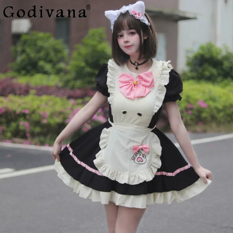 New Plus Size Cute Girl Lolita Maid Cosplay Sexy Short Dress Fashion High Waist A-line Sweet Japanese Anime Party Dresses
New Plus Size Cute Girl Lolita Maid Cosplay Sexy Short Dress Fashion High Waist A-line Sweet Japanese Anime Party Dresses