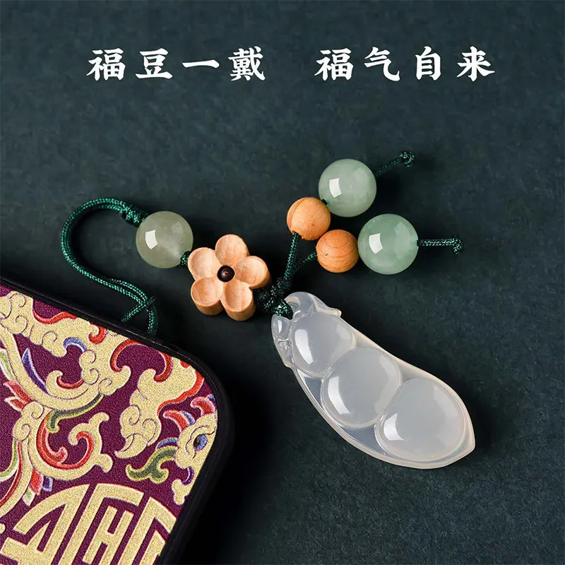 Peaceful Agate Bean Keychain Phone Chain Pendant Bag Charm U Disk Anti loss Hanging Ornament for Men and Women Gifts
Peaceful Agate Bean Keychain Phone Chain Pendant Bag Charm U Disk Anti loss Hanging Ornament for Men and Women Gifts