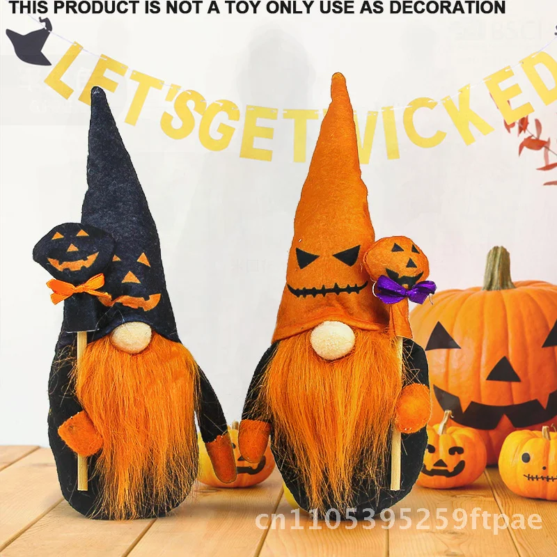 Halloween Pumpkin Faceless Doll Gnome Cloth Interior Decoration Black Hat Lollipop Doll Orange Hat Lollipop Doll Gift for Ghost
Halloween Pumpkin Faceless Doll Gnome Cloth Interior Decoration Black Hat Lollipop Doll Orange Hat Lollipop Doll Gift for Ghost