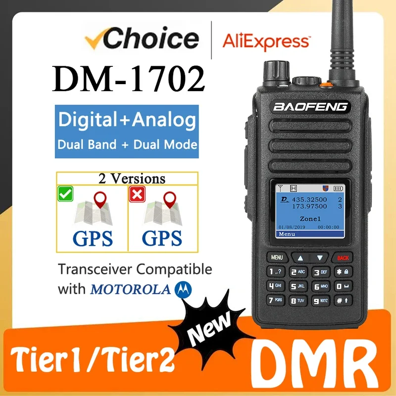 Baofeng DM-1702 DMR радио GPS Walkie Talkie цифровой двухдиапазонный режим аналоговый DM1702 Tier1 Tier2 двойная обновленная версия DR-1801 DM1701
Baofeng DM-1702 DMR радио GPS Walkie Talkie цифровой двухдиапазонный режим аналоговый DM1702 Tier1 Tier2 двойная обновленная версия DR-1801 DM1701