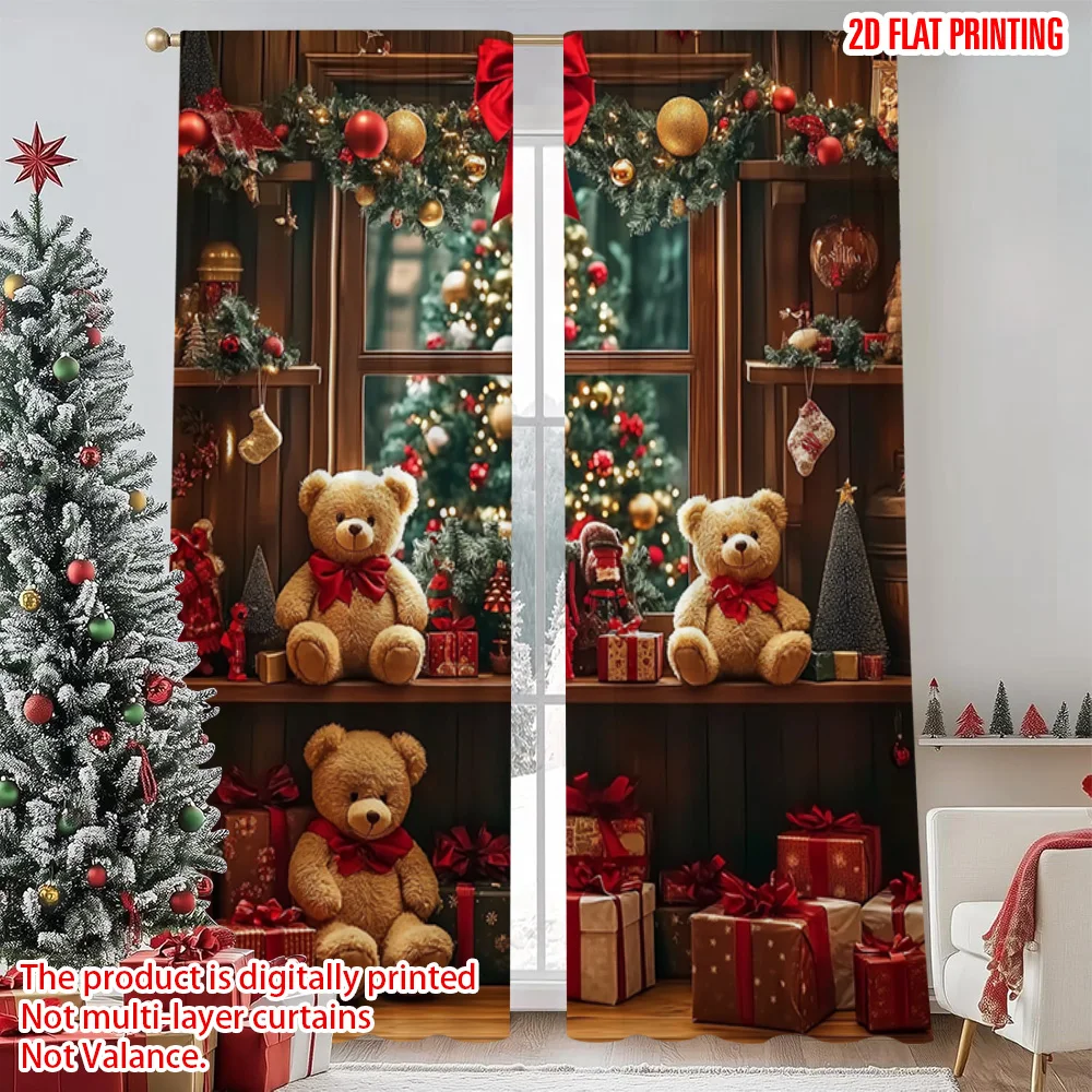 2pcs 2D flat printing Christmas Scene Curtain Christmas 00 Versatile Durable Polyester Without Electricity Versatile for Indoor
2pcs 2D flat printing Christmas Scene Curtain Christmas 00 Versatile Durable Polyester Without Electricity Versatile for Indoor