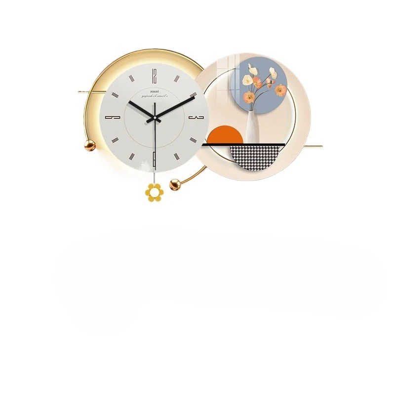 Wall clock modern simple clock light luxury living room fashion decoration creative clock wall lamp
Wall clock modern simple clock light luxury living room fashion decoration creative clock wall lamp