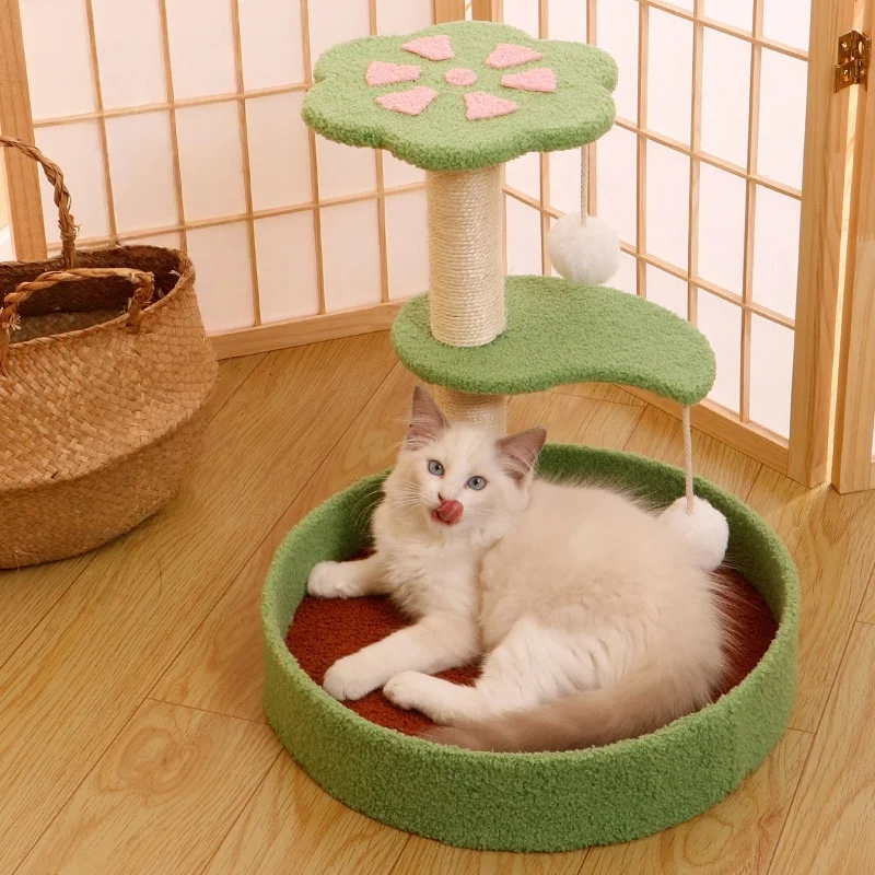 Three-Layer Luxury Sisal Pet Cat Tree with Petal Jumping Platform Scratching Post for Feline Fun in Carton
Three-Layer Luxury Sisal Pet Cat Tree with Petal Jumping Platform Scratching Post for Feline Fun in Carton