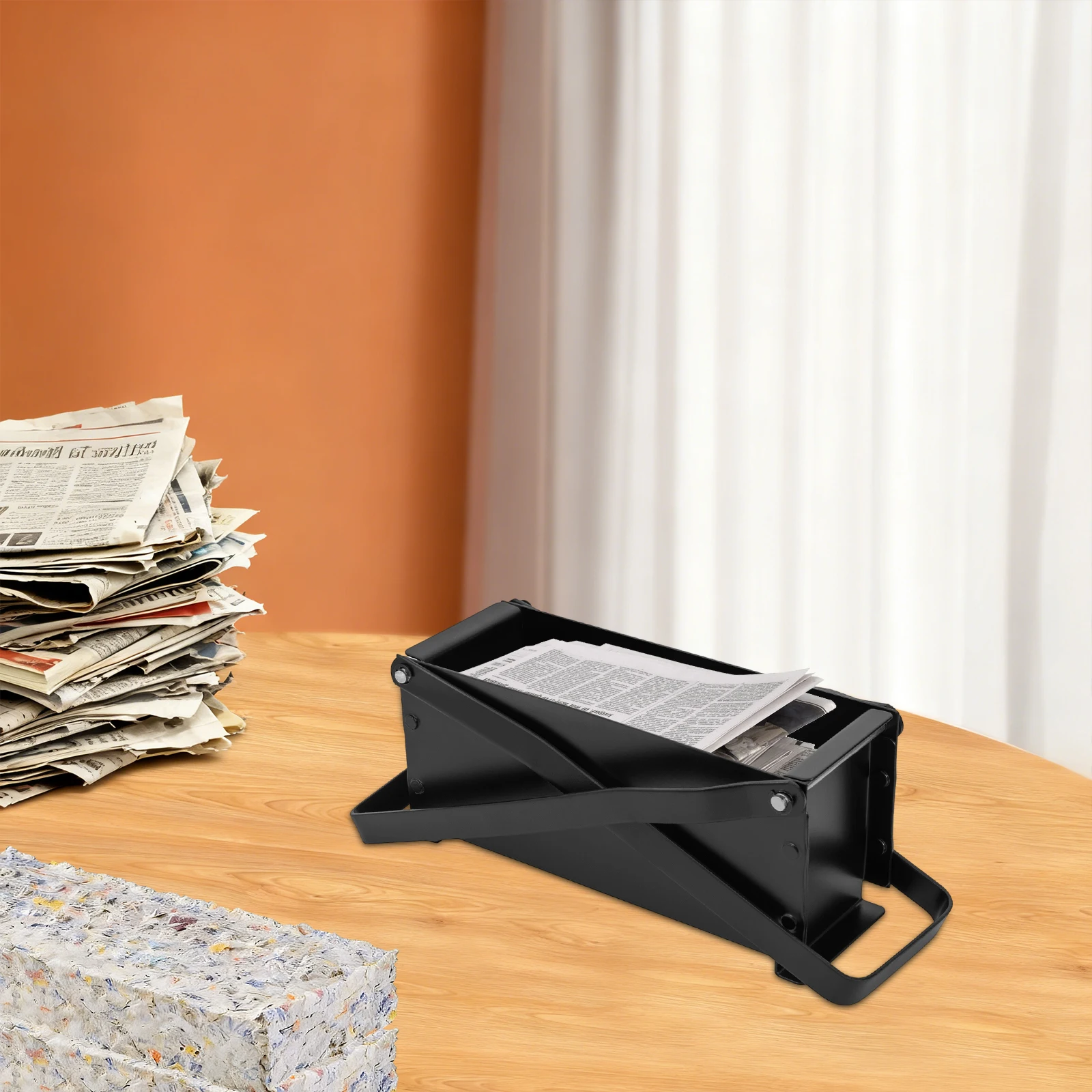 Newspaper Briquet Maker Paper Brick Maker U-shaped frame+2 carrying handles Easy Operating Multifunctional Paper Log Briquette Maker for Home Paper Log Maker
Newspaper Briquet Maker Paper Brick Maker U-shaped frame+2 carrying handles Easy Operating Multifunctional Paper Log Briquette Maker for Home Paper Log Maker