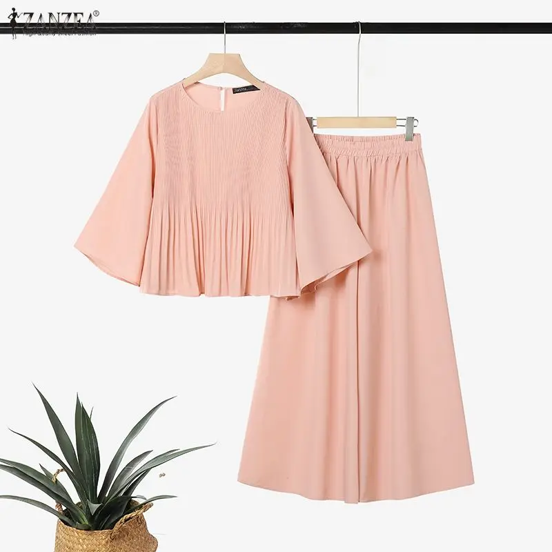 ZANZEA Women Dress Sets Summer Autumn 2PCS Pleated 3/4 Sleeve Tops Long Skirts Two-piece Outfits OL Work Party Matching Sets 3XL
ZANZEA Women Dress Sets Summer Autumn 2PCS Pleated 3/4 Sleeve Tops Long Skirts Two-piece Outfits OL Work Party Matching Sets 3XL