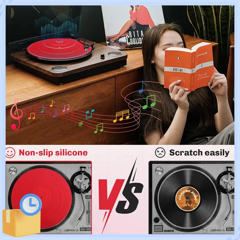 Popular 295Mm Silicone Turntable Mat Anti-Vibration Slipmat Record Mat For LP Vinyl Record Player Audio Replacement Accessory A
Popular 295Mm Silicone Turntable Mat Anti-Vibration Slipmat Record Mat For LP Vinyl Record Player Audio Replacement Accessory A