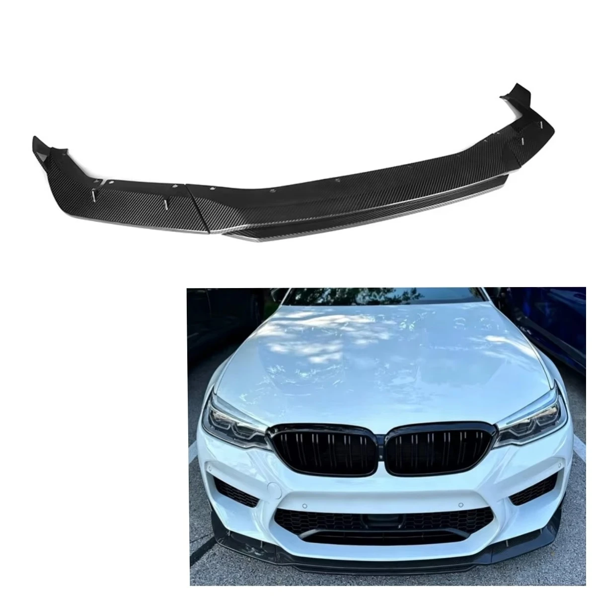100%Dry Carbon Fiber F90 M5 MT Style Front Lip Splitter 4pcs for F90 M5 Pre-LCI 2018-2020 Car Body Kit Front Bumper Lip
100%Dry Carbon Fiber F90 M5 MT Style Front Lip Splitter 4pcs for F90 M5 Pre-LCI 2018-2020 Car Body Kit Front Bumper Lip