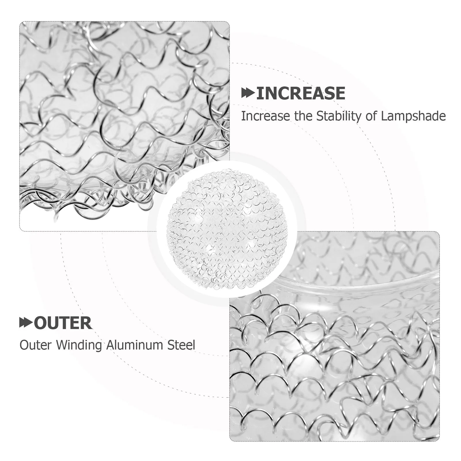 Glass Lampshade for Pendant Light Durable Aluminum Wire Globe Shade Cover Unique Artistic Effect Globe Glass Lamp Shade
Glass Lampshade for Pendant Light Durable Aluminum Wire Globe Shade Cover Unique Artistic Effect Globe Glass Lamp Shade