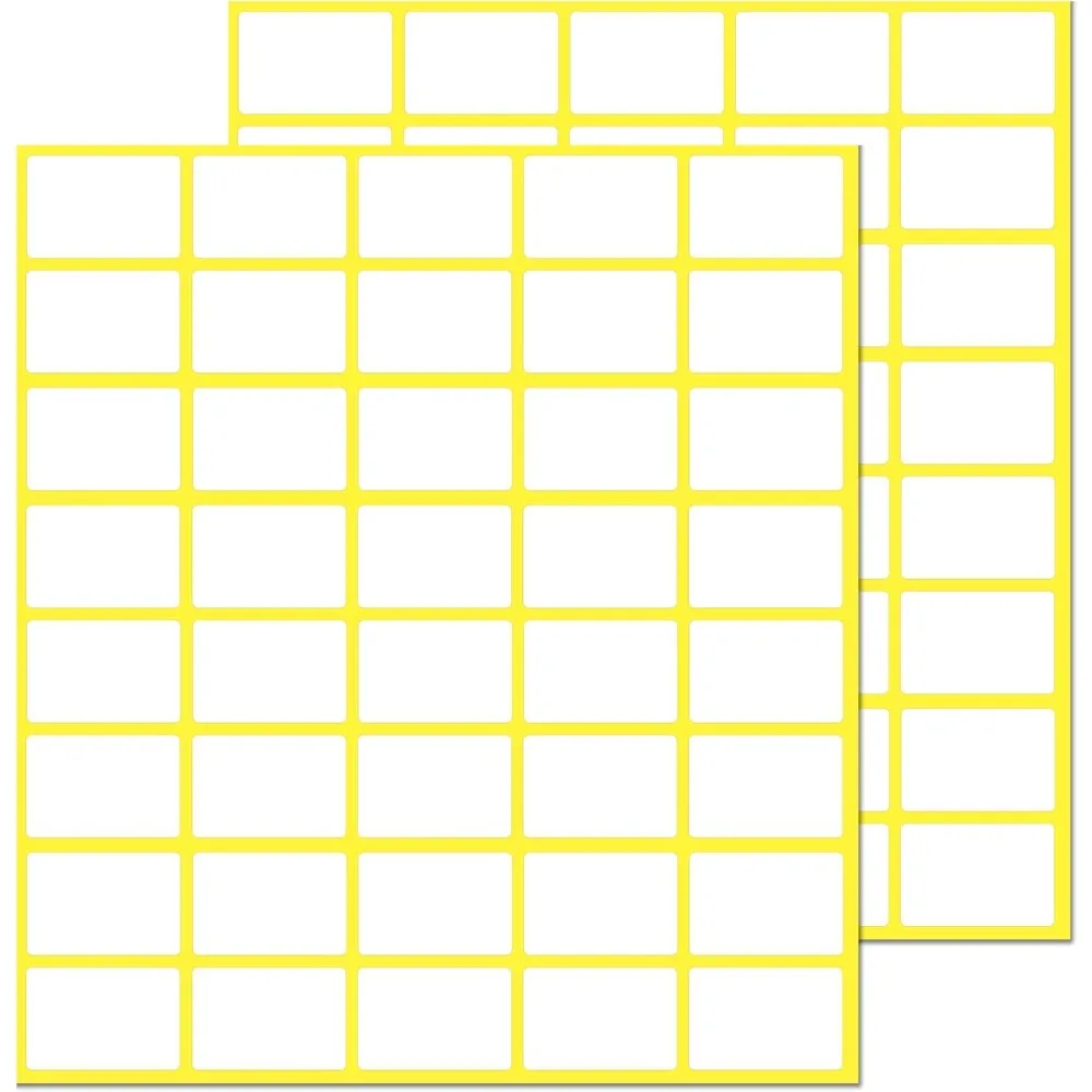 1000 Pack, 0.5" x 0.75" - White Labels Stickers for Writing, Price Stickers
1000 Pack, 0.5" x 0.75" - White Labels Stickers for Writing, Price Stickers
