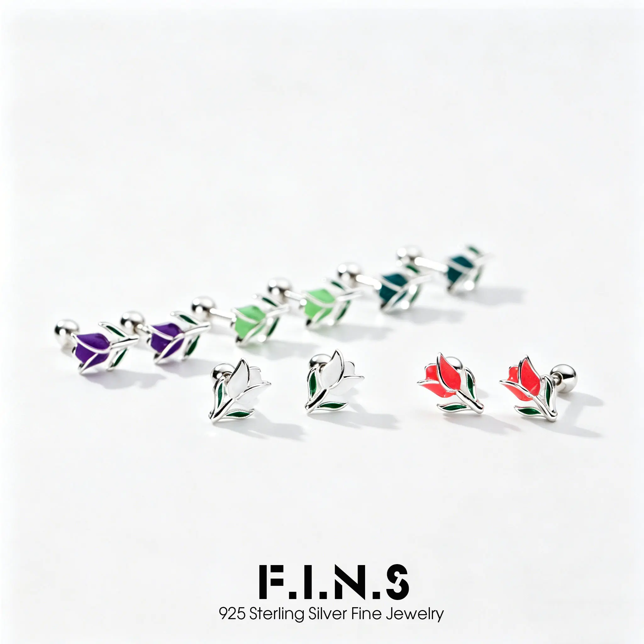F.I.N.S 925 SterlingSilver Tulip Small Stud Earrings For Women Girls Screw Back Enamel Flower Ear Pierced Fine Jewelry Gifts
F.I.N.S 925 SterlingSilver Tulip Small Stud Earrings For Women Girls Screw Back Enamel Flower Ear Pierced Fine Jewelry Gifts