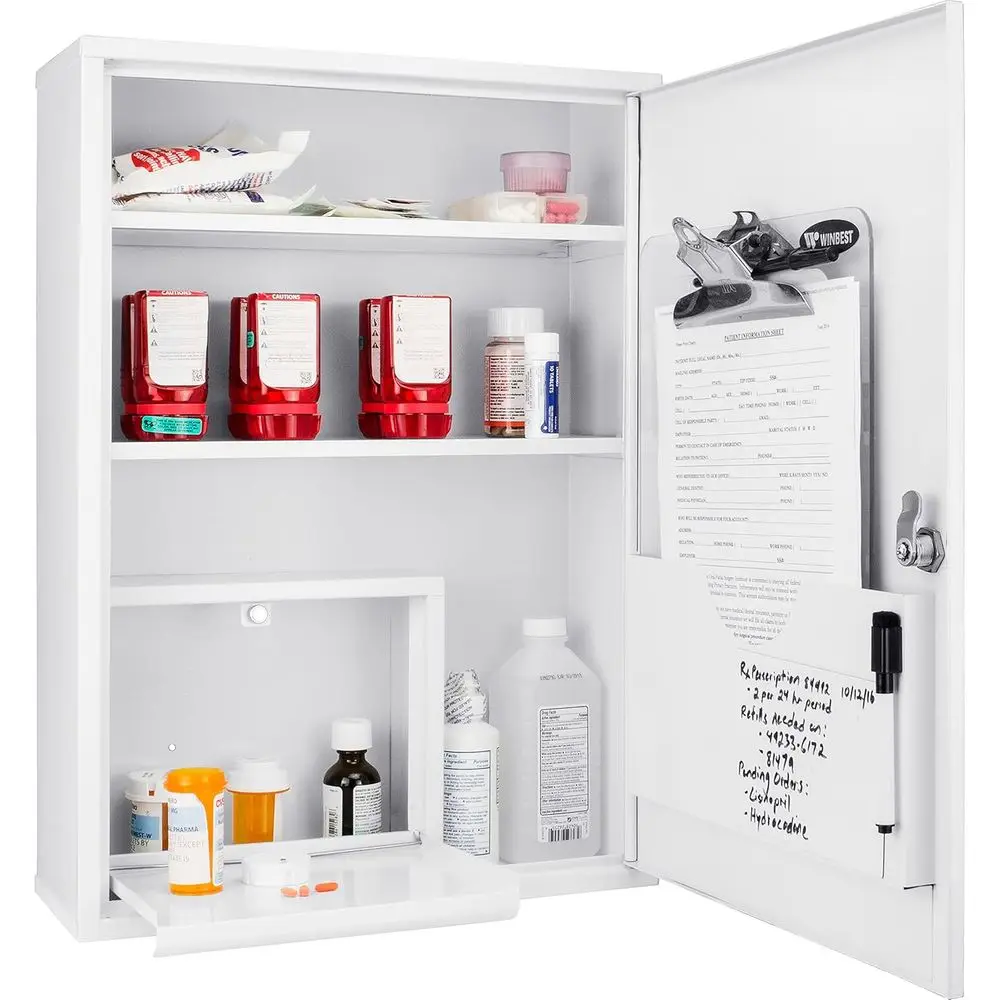 Sturdy Wall-Mounted Steel Keyed Medical Cabinet for Medications
Sturdy Wall-Mounted Steel Keyed Medical Cabinet for Medications
