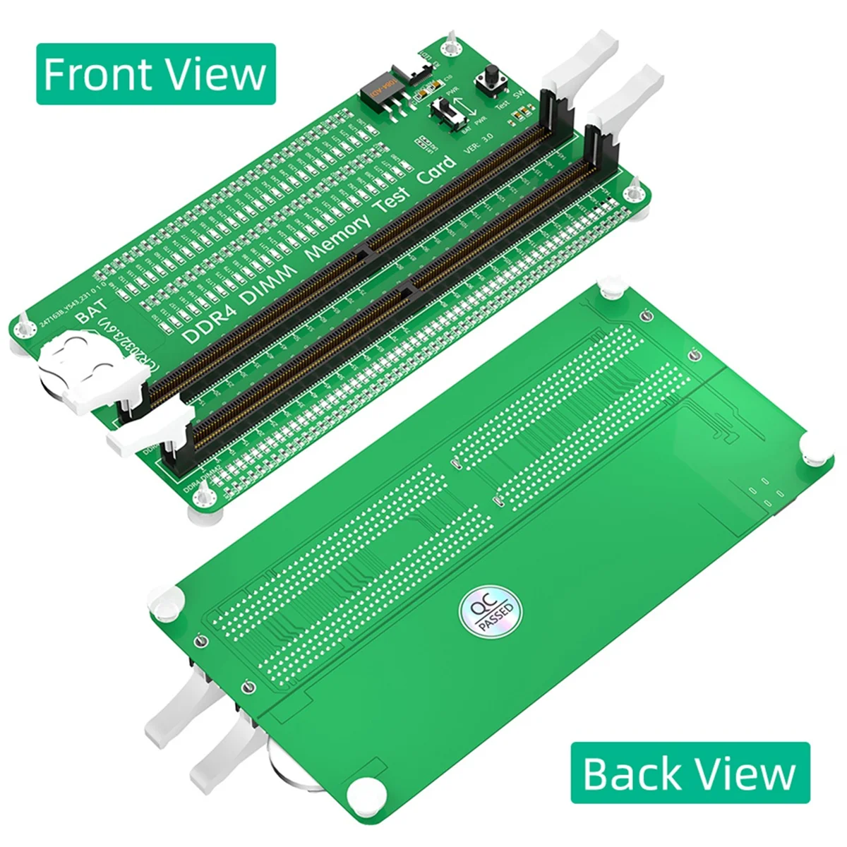 AB02 DDR4 Memory Tester with Long Latch, Desktop Computer DDR4 Memory Test Card with LED Indicators for Desktop Computer
AB02 DDR4 Memory Tester with Long Latch, Desktop Computer DDR4 Memory Test Card with LED Indicators for Desktop Computer
