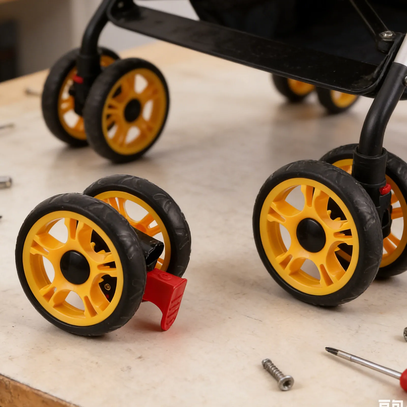 4Pcs Stroller Wheel Set 12Cm Plastic Swivel Wheels Brake Assembly Front Rear Replacement Baby Pram Pet Cart Parts
4Pcs Stroller Wheel Set 12Cm Plastic Swivel Wheels Brake Assembly Front Rear Replacement Baby Pram Pet Cart Parts