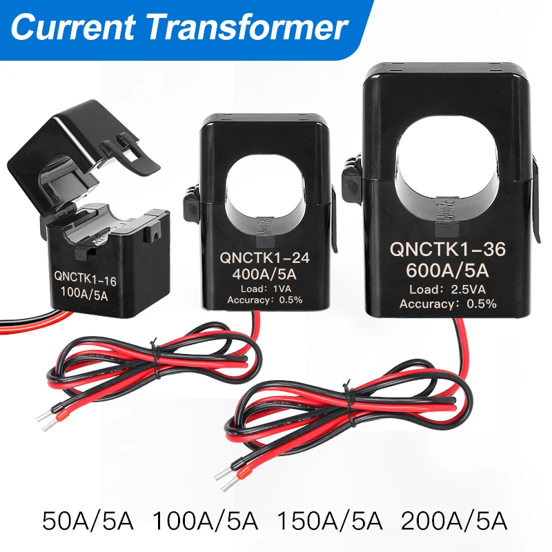 QNCTK1-16 split core current sensor factory 50 5A 100 5 150/5 200A 5A ct clamp current transformer open type current transformer
QNCTK1-16 split core current sensor factory 50 5A 100 5 150/5 200A 5A ct clamp current transformer open type current transformer