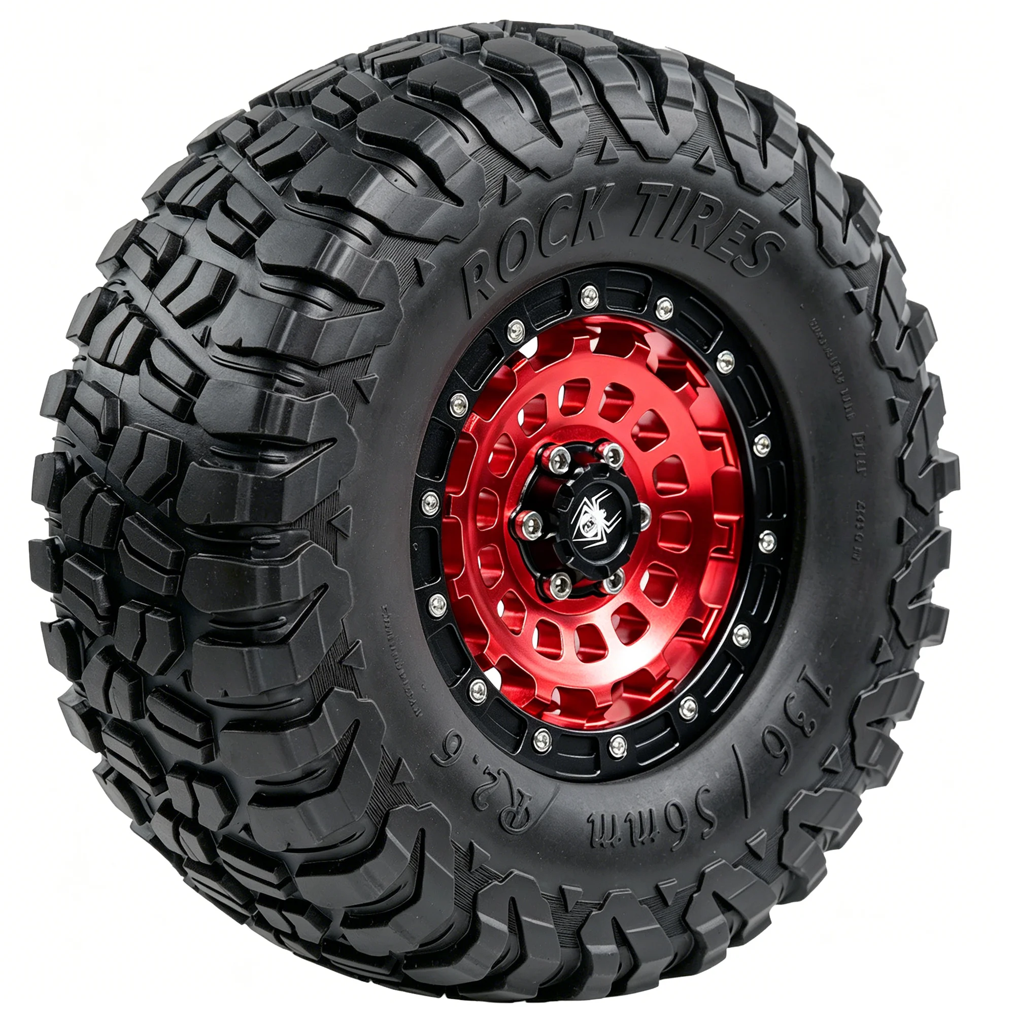 RED SPIDER 4Pcs 2.6‘’ Beadlock Climbing Tires Metal Wheel Rim Hub 136x56mm Adapter 12mm for 1/7 RC Car Crawler MK07 Accessorie
RED SPIDER 4Pcs 2.6‘’ Beadlock Climbing Tires Metal Wheel Rim Hub 136x56mm Adapter 12mm for 1/7 RC Car Crawler MK07 Accessorie